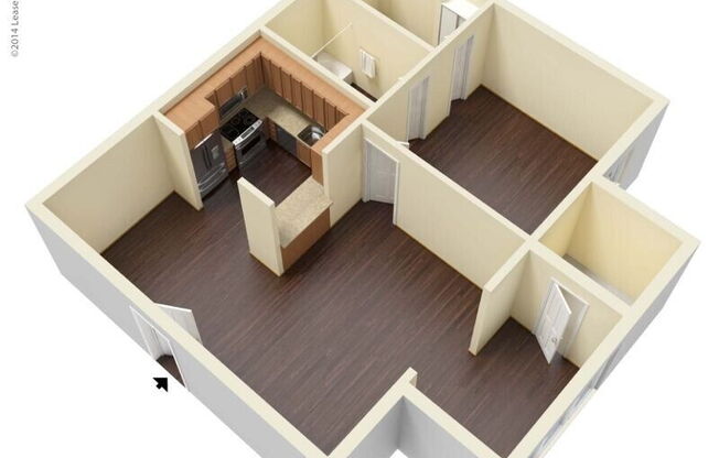 1 bed, 1 bath, 667 sqft, $825