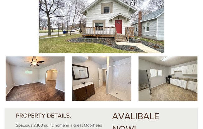 Spacious 5-Bedroom Home Near MSUM & Concordia – Perfect for Students or Large Households!