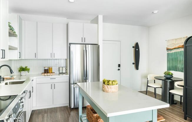 Coastal charm meets clean design—this Modera South Shore kitchen brings elevated style to everyday living in Marshfield.