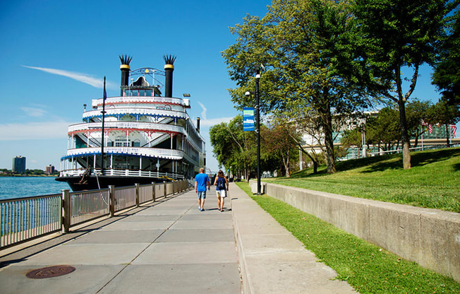 Neighborhood River Walk at Book Tower, Detroit, MI, 48226