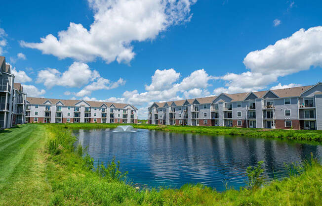 Sparking Lake Within Community at Fieldstream Apartment Homes, Iowa, 50023