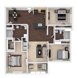 3 beds, 2 baths, 1,235 sqft, $1,597