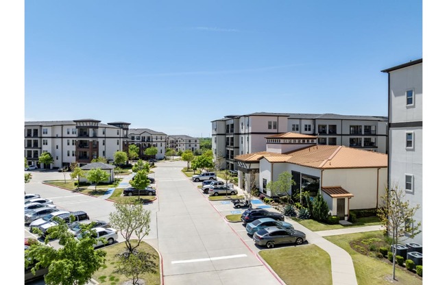 aerial view of Berkshire Spring Creek apartments