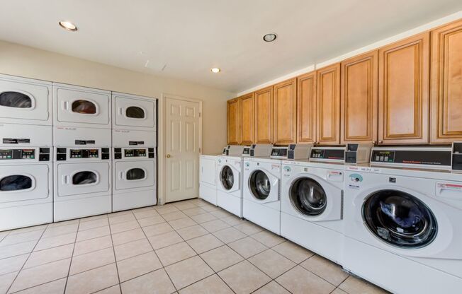 Luxury Apartments for Rent in Canoga Park CA - Spacious Laundry Room Featuring Plenty of Washer and Dryer