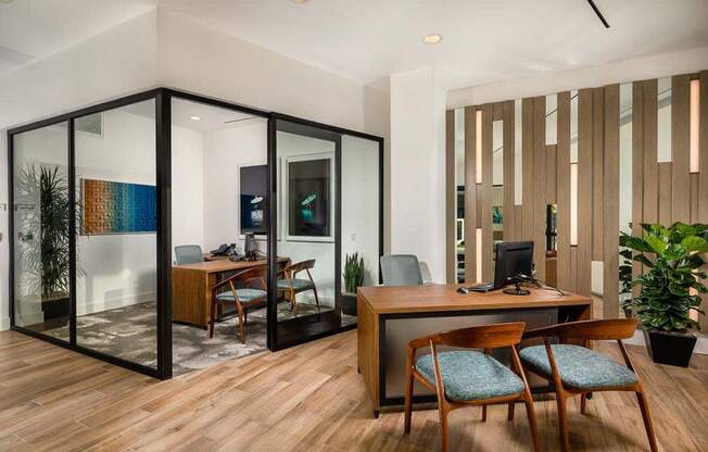 leasing office at The Lofts at Carlsbad Village, Carlsbad