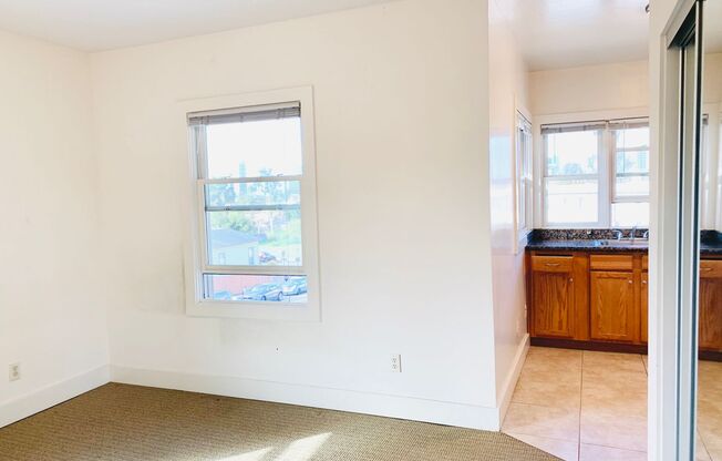 STUDIO WITH A PEAK VIEW OF DOWNTOWN! $1,495/month!