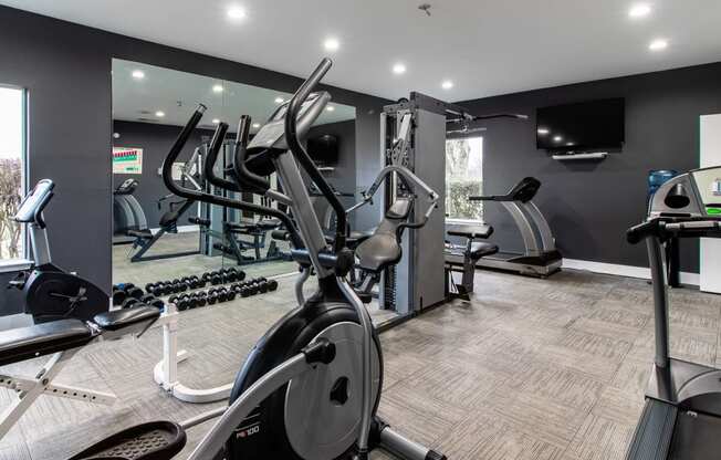 Fitness Center at The Players Club Apartments in Nashville, TN