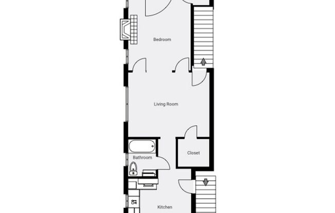 1 bed, 1 bath, 865 sqft, $1,125, Unit 4147 Humphrey - 2F