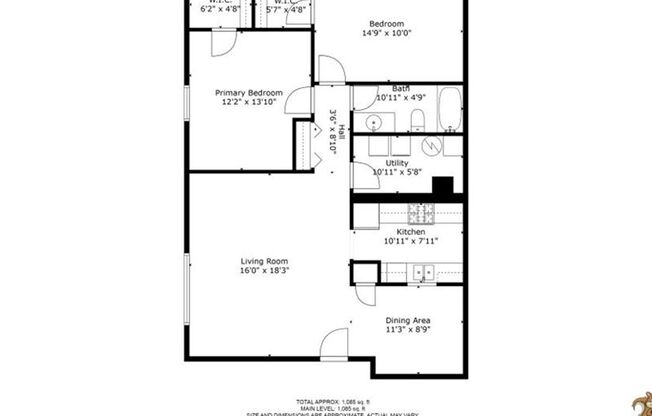 2 beds, 1 bath, 1,150 sqft, $960, Unit 3-08
