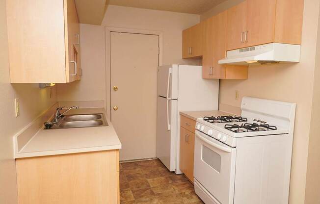 Updated Kitchen Flooring at Madeira Apartments in Kalamazoo, MI