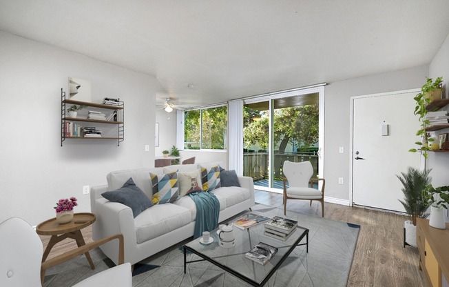 staged living room