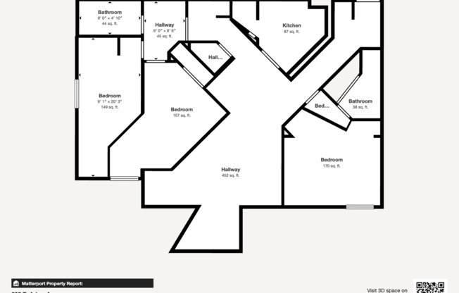 3 beds, 2 baths, 1,302 sqft, $1,250, Unit 205-201G
