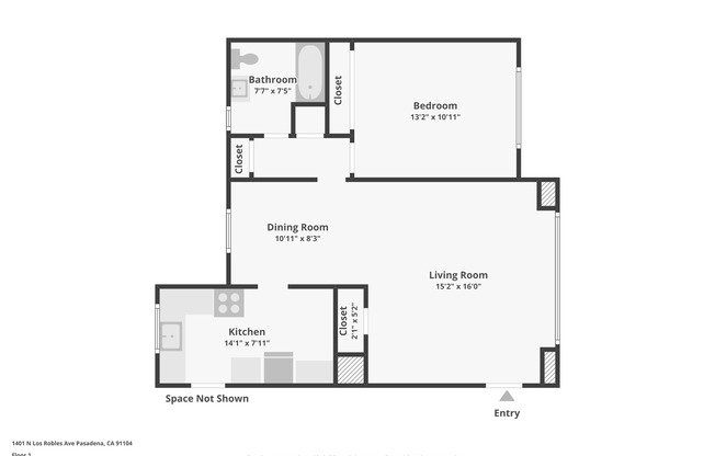 1 bed, 1 bath, $2,295, Unit 04