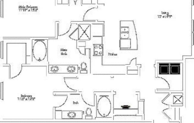 2 beds, 2 baths, 1,498 sqft, $2,000