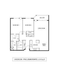2 beds, 2 baths, 1,010 sqft, $1,625