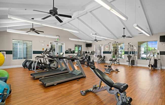 Fully-equipped fitness center - Willow Spring Apartments