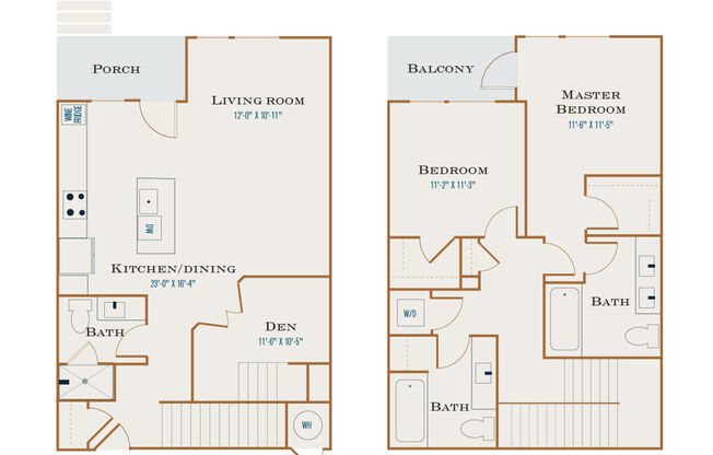 2 beds, 3 baths, 1,490 sqft, $3,590