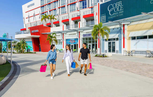 People Walking On A Street at Icon One, Florida, 32114