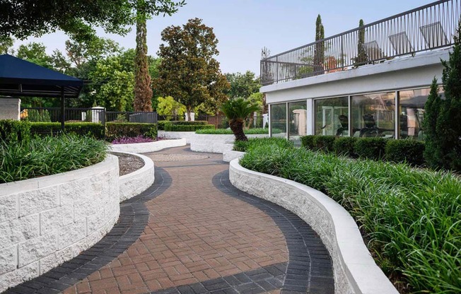 Walking Path at Memorial Towers Apartments, The Barvin Group, Houston, TX