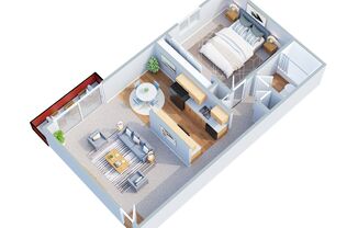 1 bed, 1 bath, 575 sqft, $1,250, Unit 69