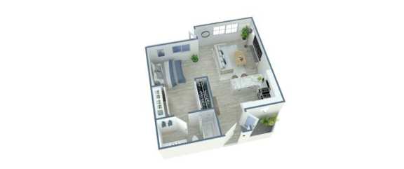 Studio, 1 bath, 400 sqft, $1,862