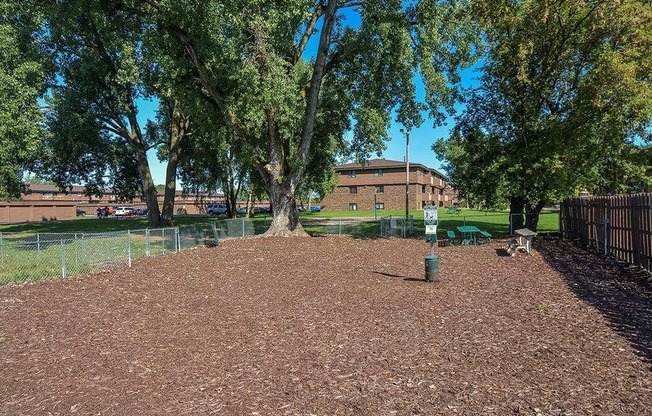 private dog park at Uppertown Apartments