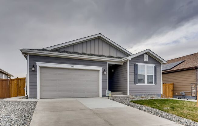 New Build Ranch Home Featuring 3BR/2BA with Office! Minutes to I70 & E470!  West Facing Backyard with Unobstructed Mountain Views!!