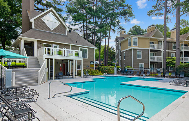 Pool at Sommerset Place Apartments in Raleigh NC