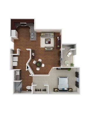 1 bed, 1 bath, 802 sqft, $1,659