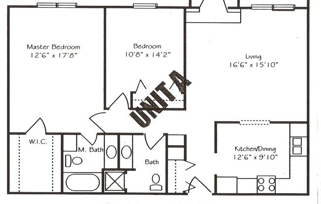 2 beds, 2 baths, 1,029 sqft, $1,289, Unit 1401 083