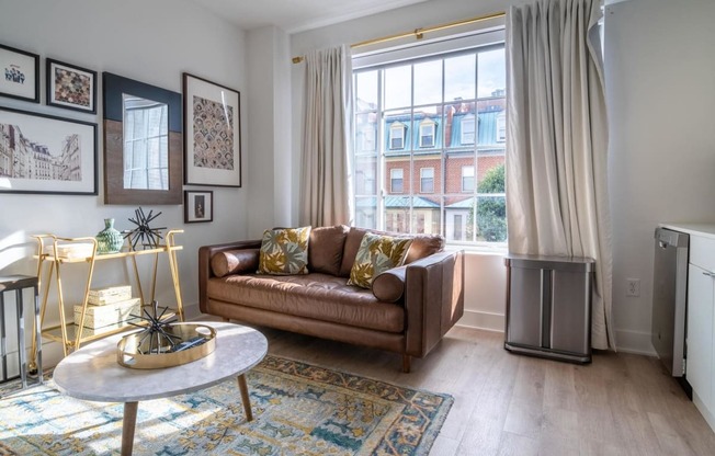 Designer Living Area at Madison House, Washington