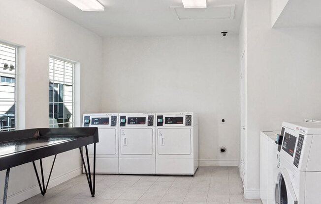 Laundry room at Tidwell Estates in Houston TX