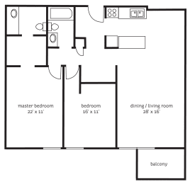 2 beds, 1.8 baths, 1,060 sqft, $1,795