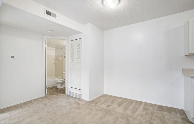 dining room with a view of the bathroom at Apple Ridge Apartments, Michigan, 49534