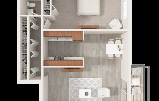 1 bed, 1 bath, 770 sqft, $1,260