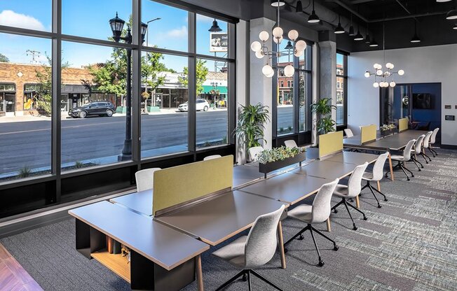 Meeting room and work stations