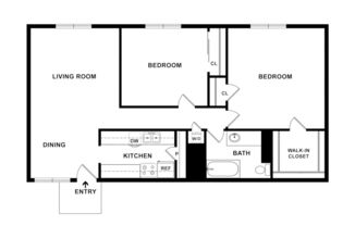 2 beds, 1 bath, 1,000 sqft, $2,701