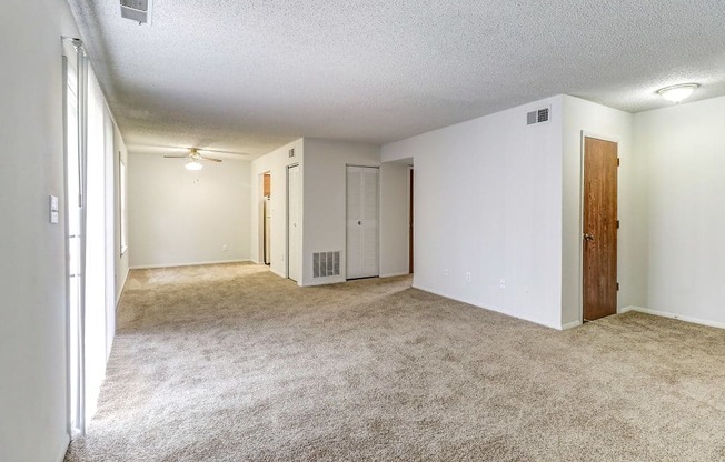 Open living and dining area at Ashley Pointe Apartments