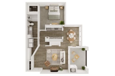 1 bed, 1 bath, 840 sqft, $1,595