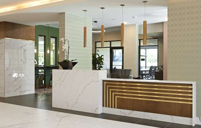 Concierge Desk at Nuvelo at Parkside Apartments