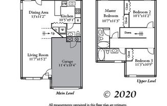 3 beds, 2.5 baths, $1,350, Unit UNIT 101