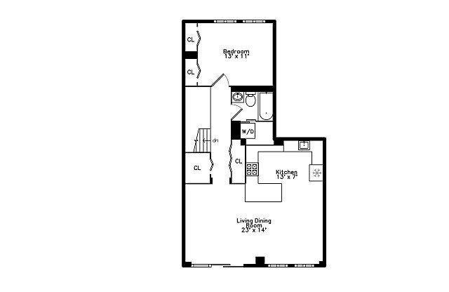 1 bed, 1 bath, 854 sqft, $3,500, Unit 428
