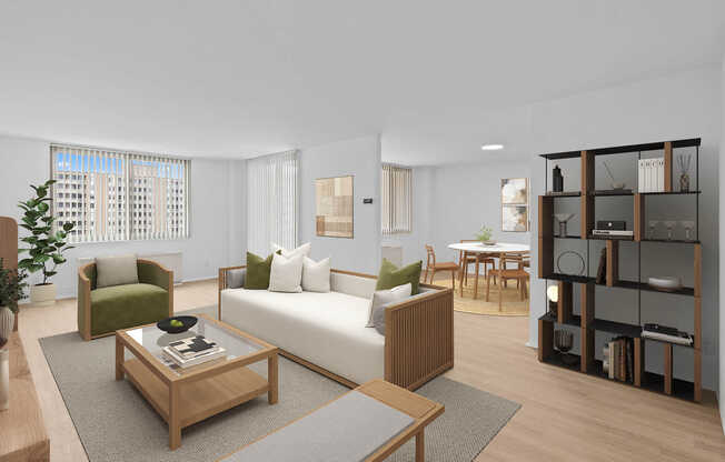 Living Room with Hard Surface Flooring