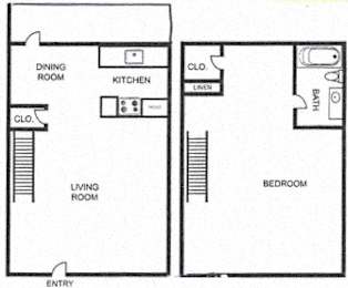1 bed, 1 bath, 812 sqft, $1,280