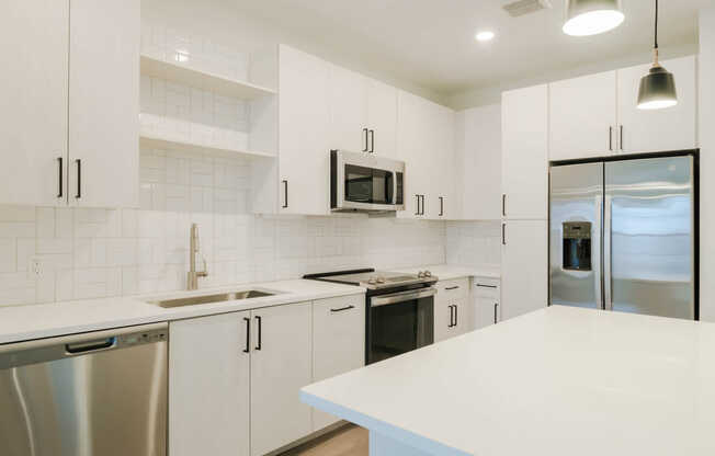 Kitchen with Stainless Steel Appliances