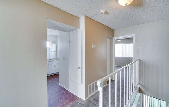 Bedroom Come Bath Area at Highlander Park Apts, Riverside, California