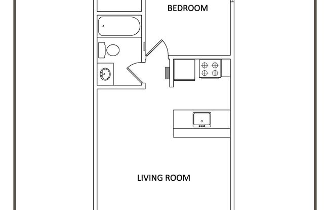 1 bed, 1 bath, 465 sqft, $1,195, Unit AC-32