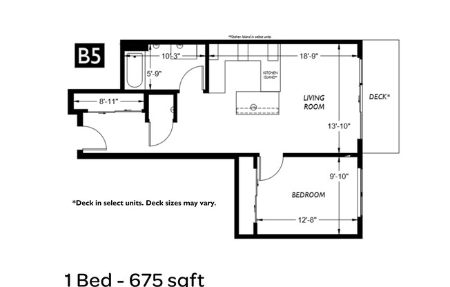 1 bed, 1 bath, 675 sqft, $2,595, Unit 403