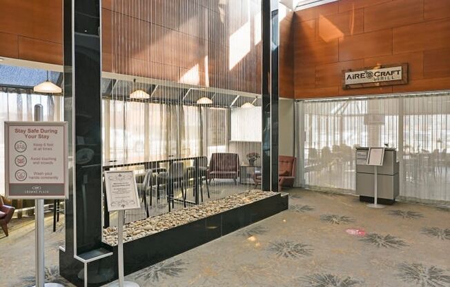 Contemporary Lobby Area at Aire MSP Apartments, Bloomington, 55425