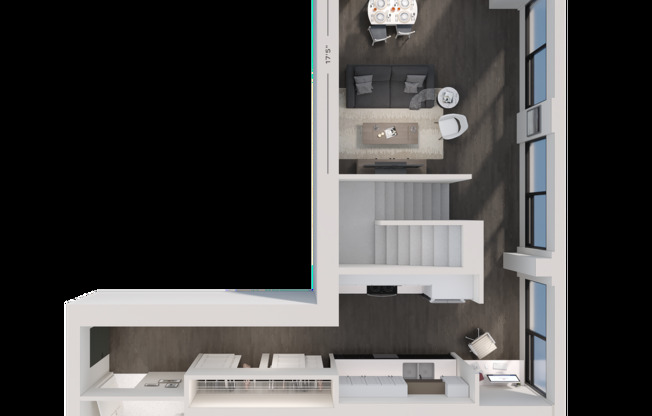 2 beds, 2.5 baths, 1,739 sqft, $3,700, Unit 110